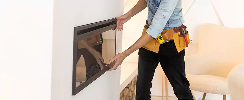 Metal Fireplace Installation in Poway, California