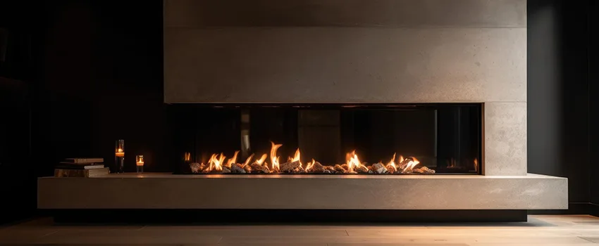 Gas Fireplace Ember Bed Design Services in Poway, California