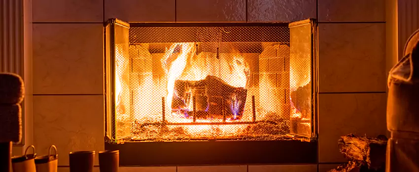 Mendota Hearth Landscape Fireplace Installation in Poway, California