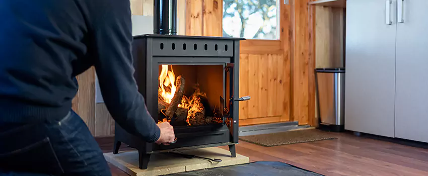 Open Hearth Wood Fireplace Installation in Poway, CA