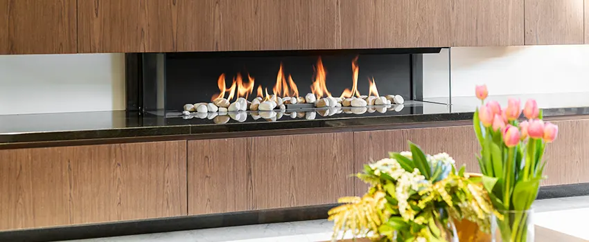 Double-height Fireplace Design Refurbishment in Poway, California