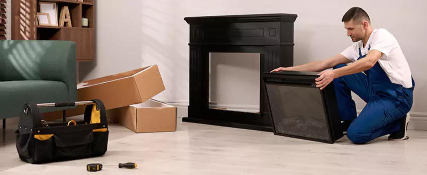 Old Rusted Metal Fireplace Repair And Replacement in Poway, CA